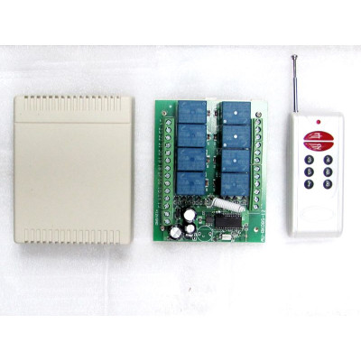 Remote control + receiver 8 automation channels type 1